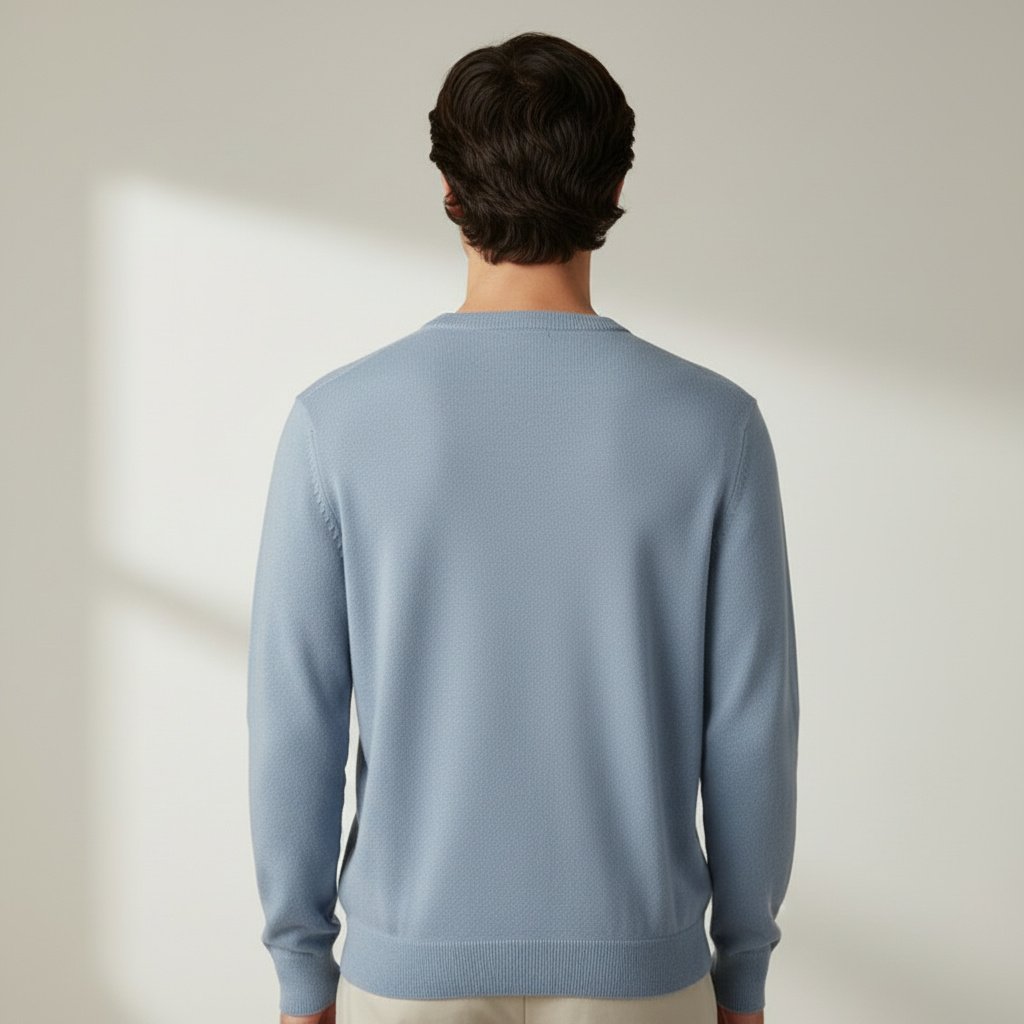 Maglia girocollo in misto lana - Luca Novi- made in Italy - immagine 7